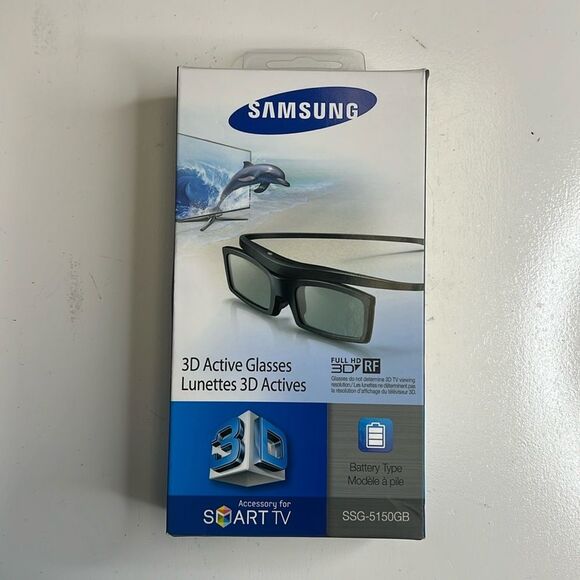 2 - Pairs of Samsung Lunettes 3D Active Glasses SSG-5150GB New open box - Picture 1 of 10